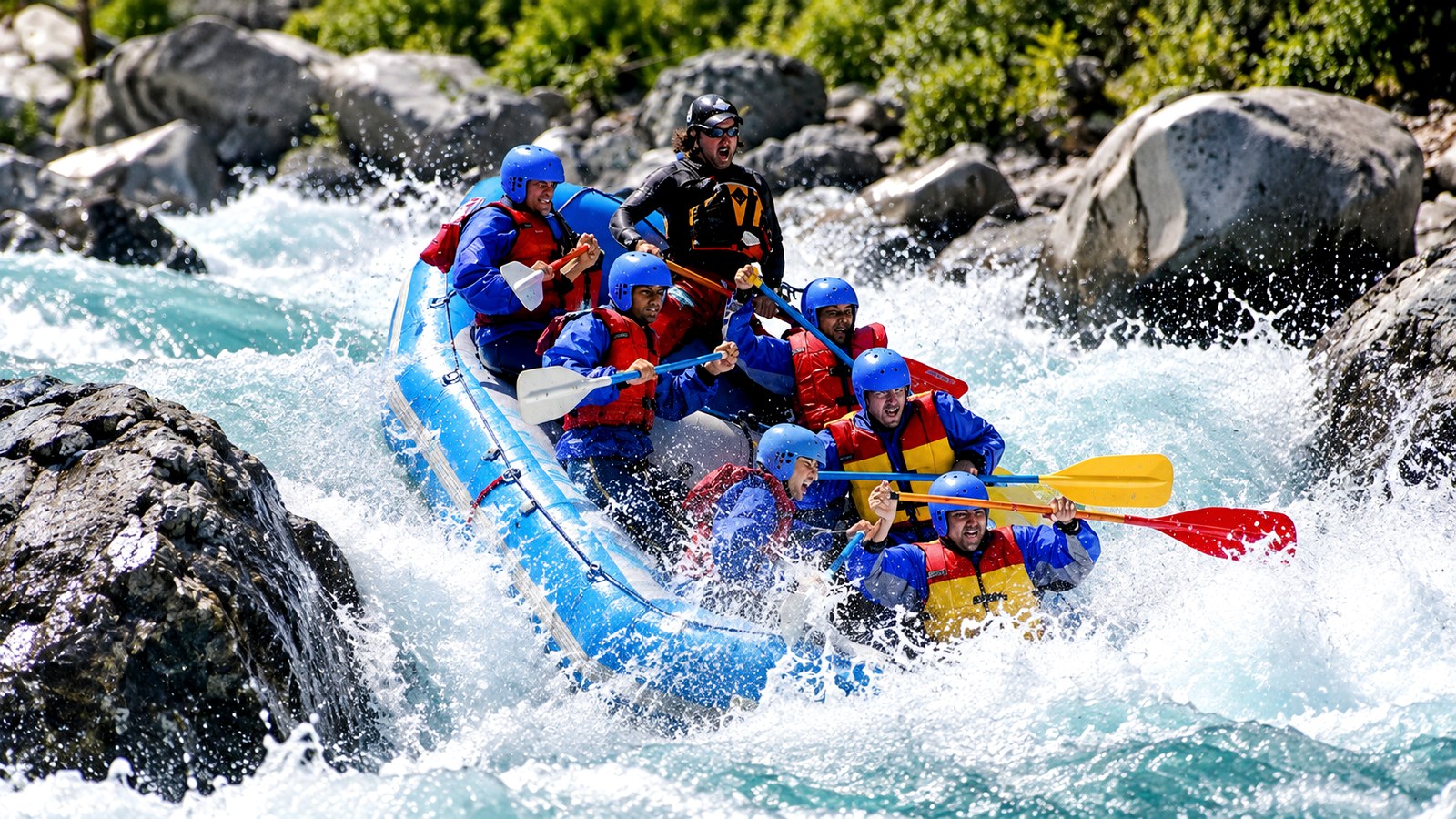 White-water rafting activity in Rishikesh